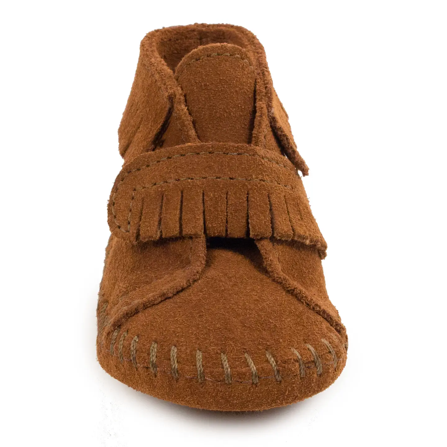 MINNETONKA Infant Baby Suede Fringe Bootie with Strap