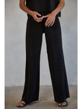 Knit Sweater Wide Leg Pants