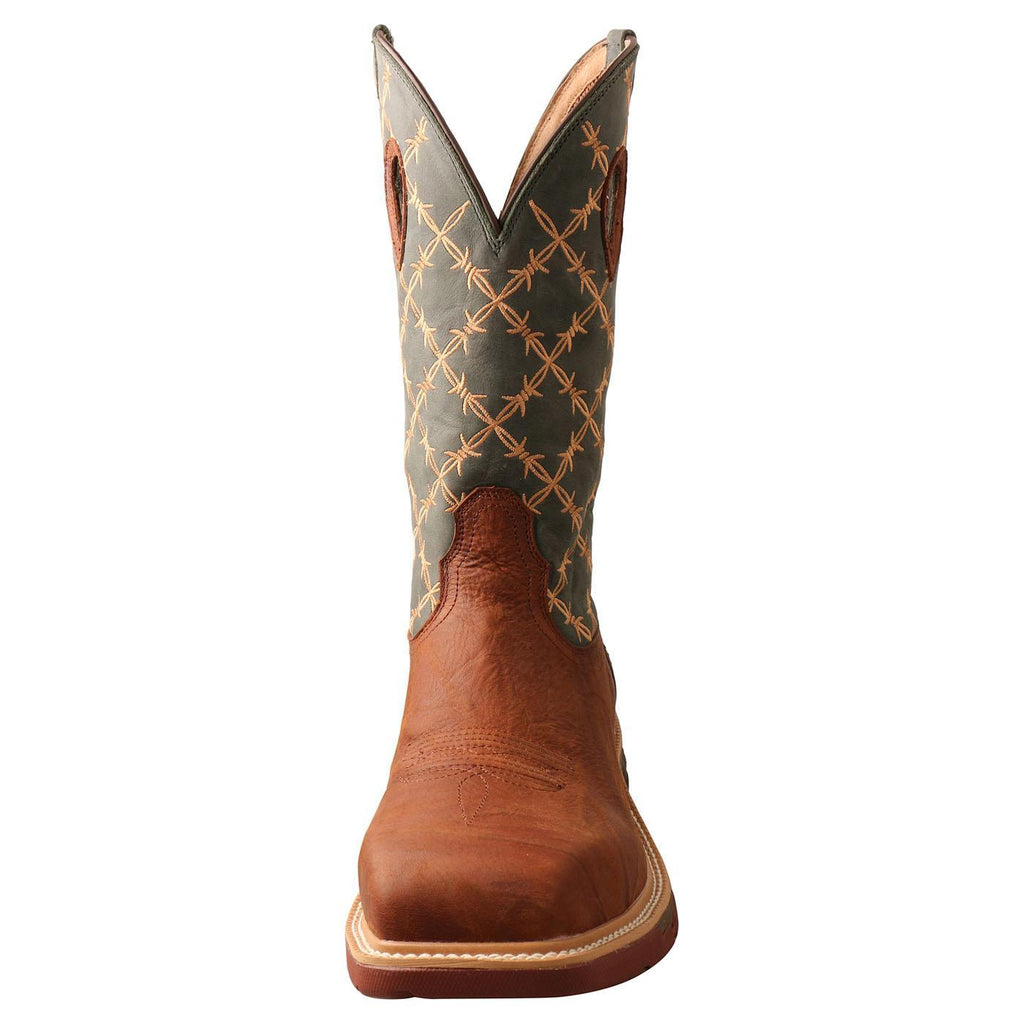 12" Western Work Boot - Mocha & Slate MXBN002