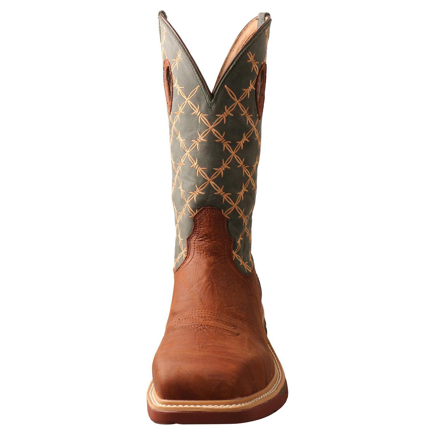 12" Western Work Boot - Mocha & Slate MXBN002