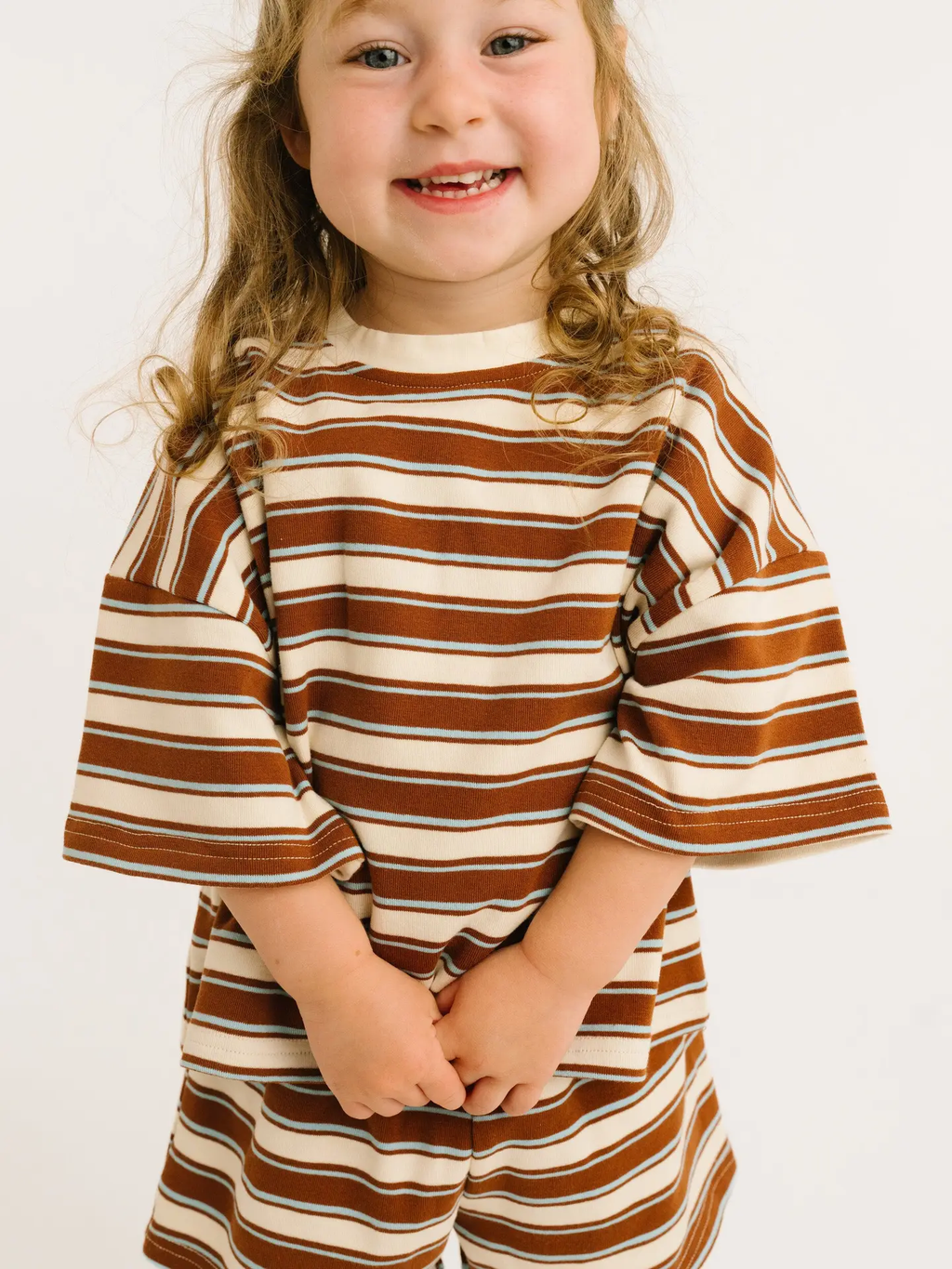 Toffee Stripe Slouchy Set