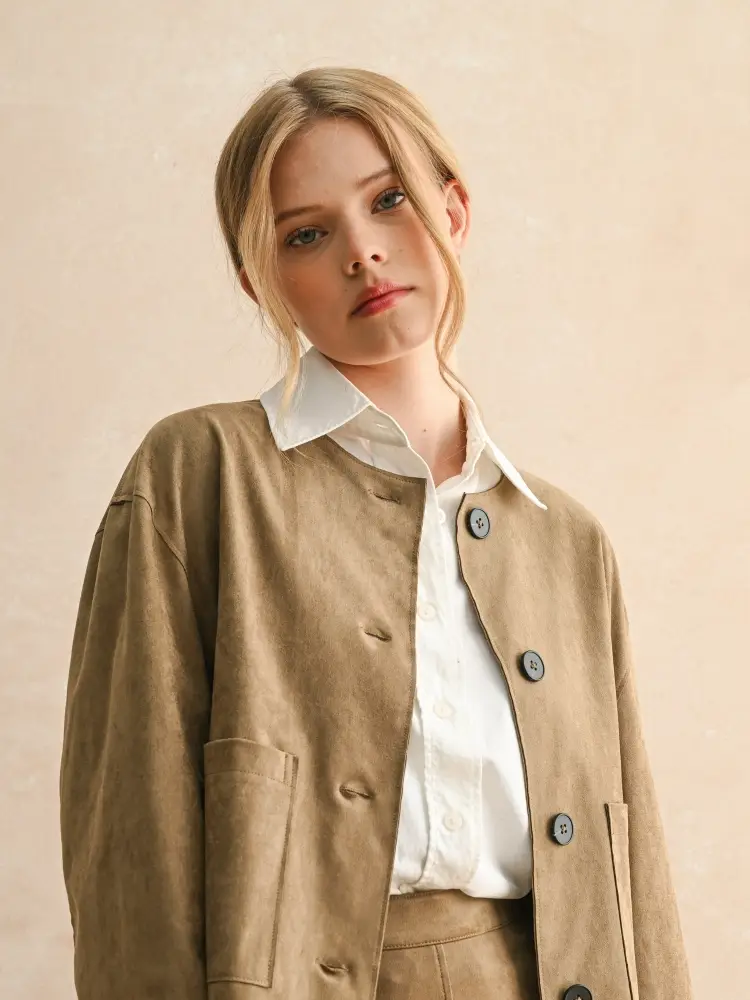 Suede Jacket - Mocha