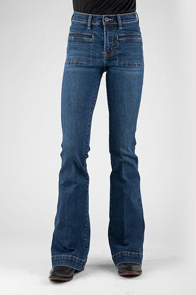 WOMENS JEAN 921 HIGH WAIST FLARE FIT  11-054-0921-2419 BU