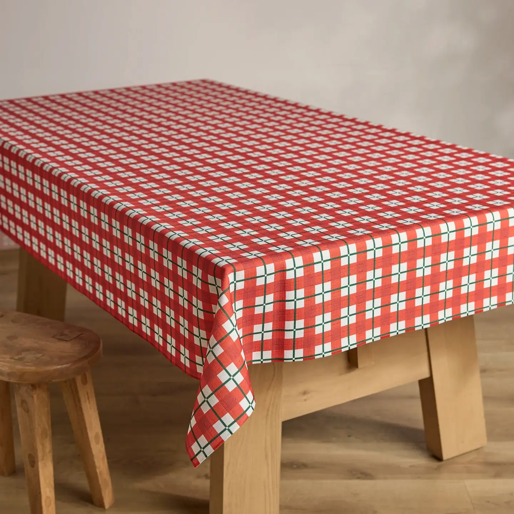 Yuletide Plaid Tablecloth