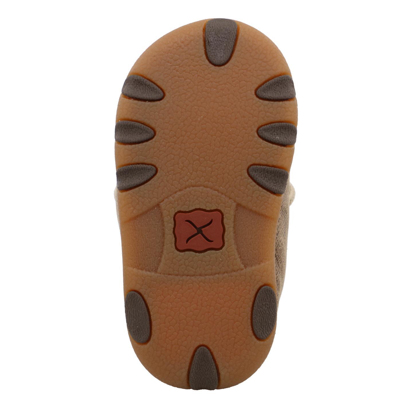INFANT DRIVING MOCCASINS - DUSTY TAN/BOMBER ICA0005