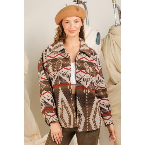AZTEC MOCHA SHACKET