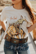 YEEHAW COWBOY GRAPHIC T SHIRT