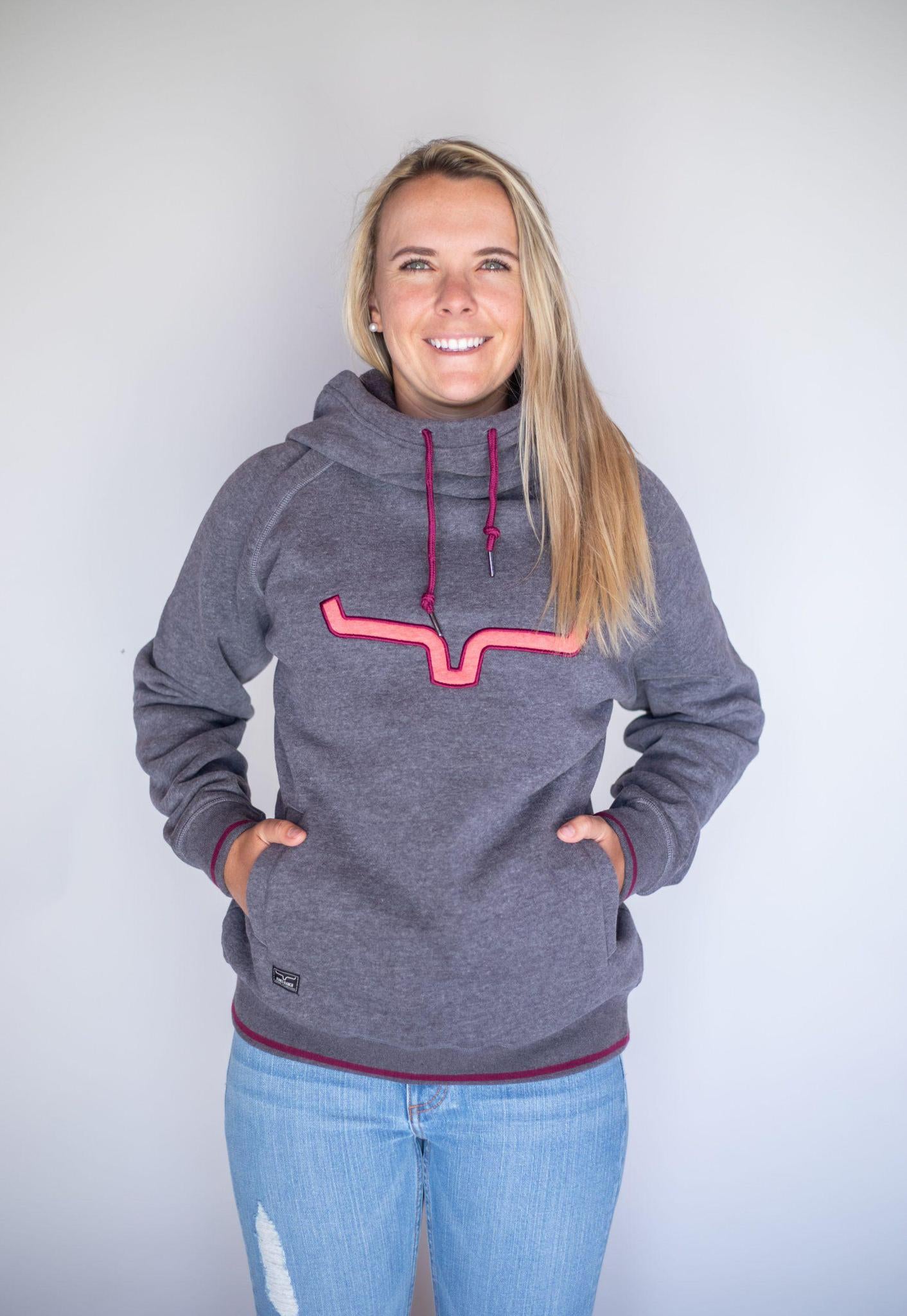 KIMES WOMEN'S TWO SCOOPS FLEECE - CHARCOAL