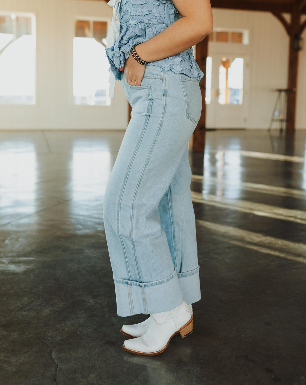 Super High Rise Baggy Wide Leg Jeans | Streamlined
