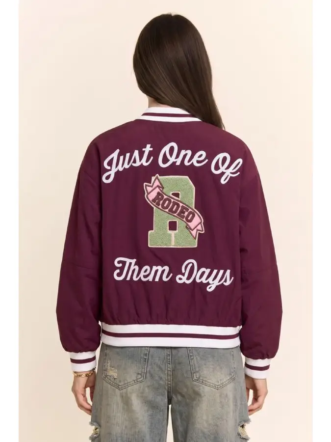 Western Varsity Patch Bomber Jacket