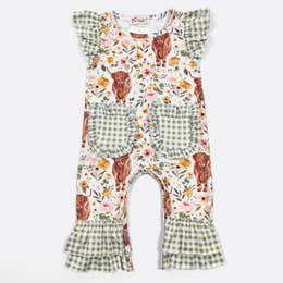 Sage Highland Baby Romper