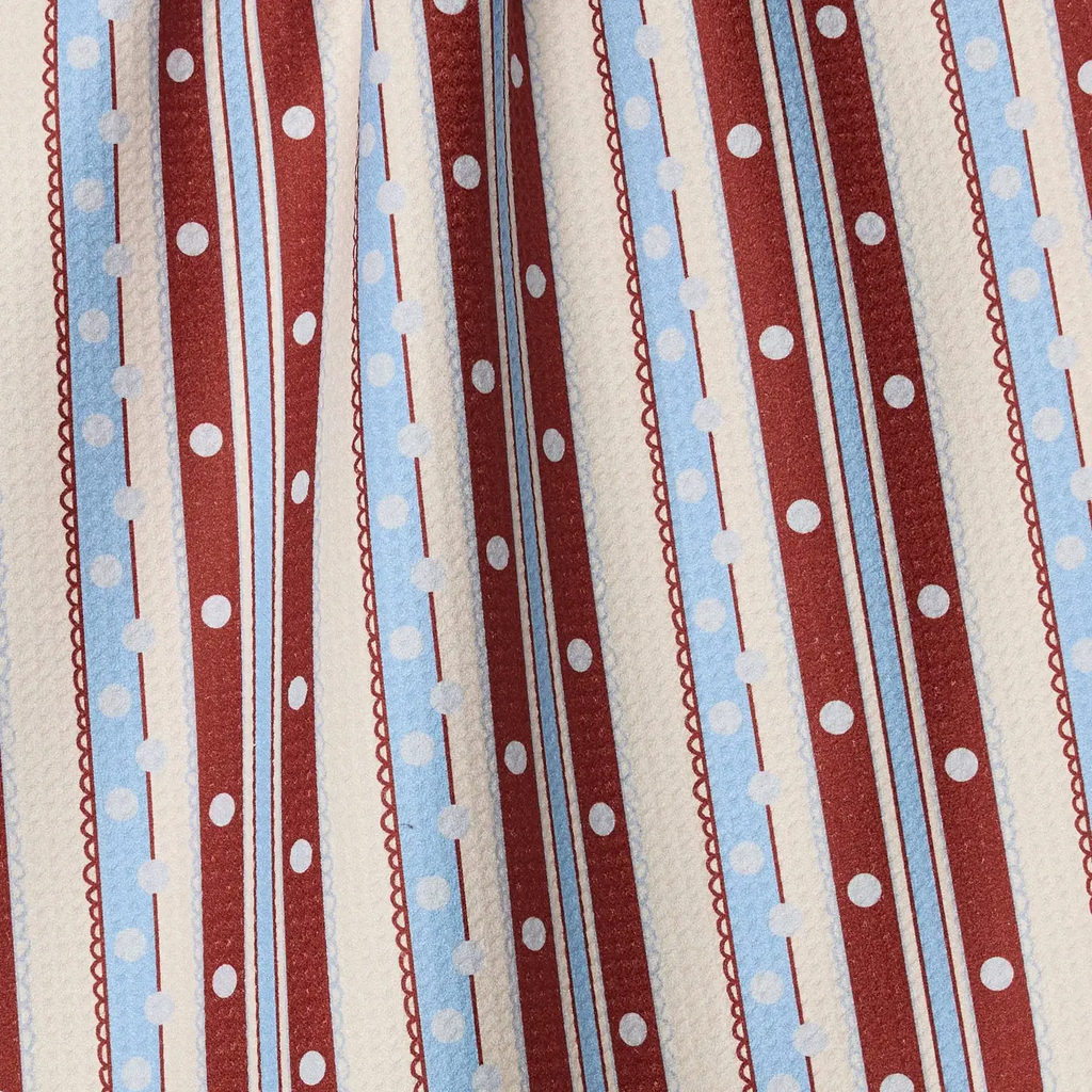 Blue Skies Stripes Tea Towel