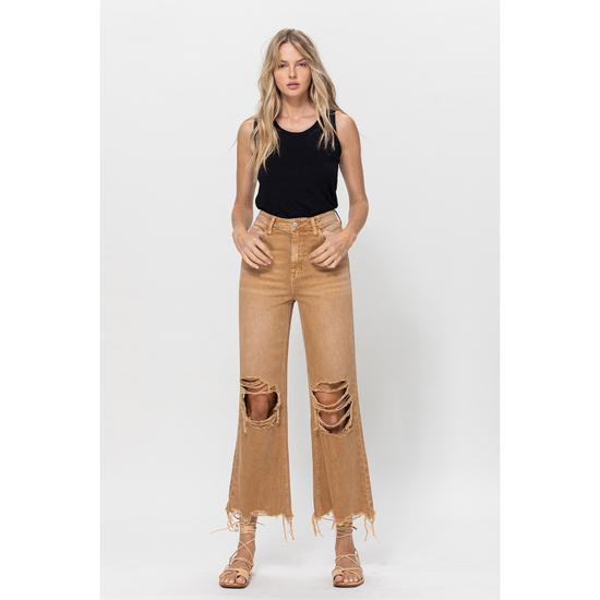 90'S VINTAGE CROP FLARE - KISS OF CALIFORNIA