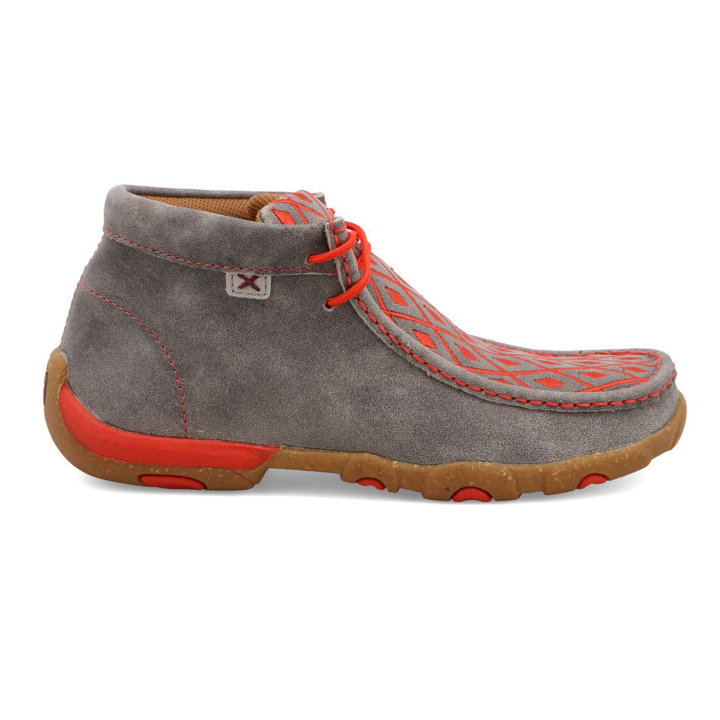 Chukka Driving Moc - Grey & Grenadine  - WDM0147