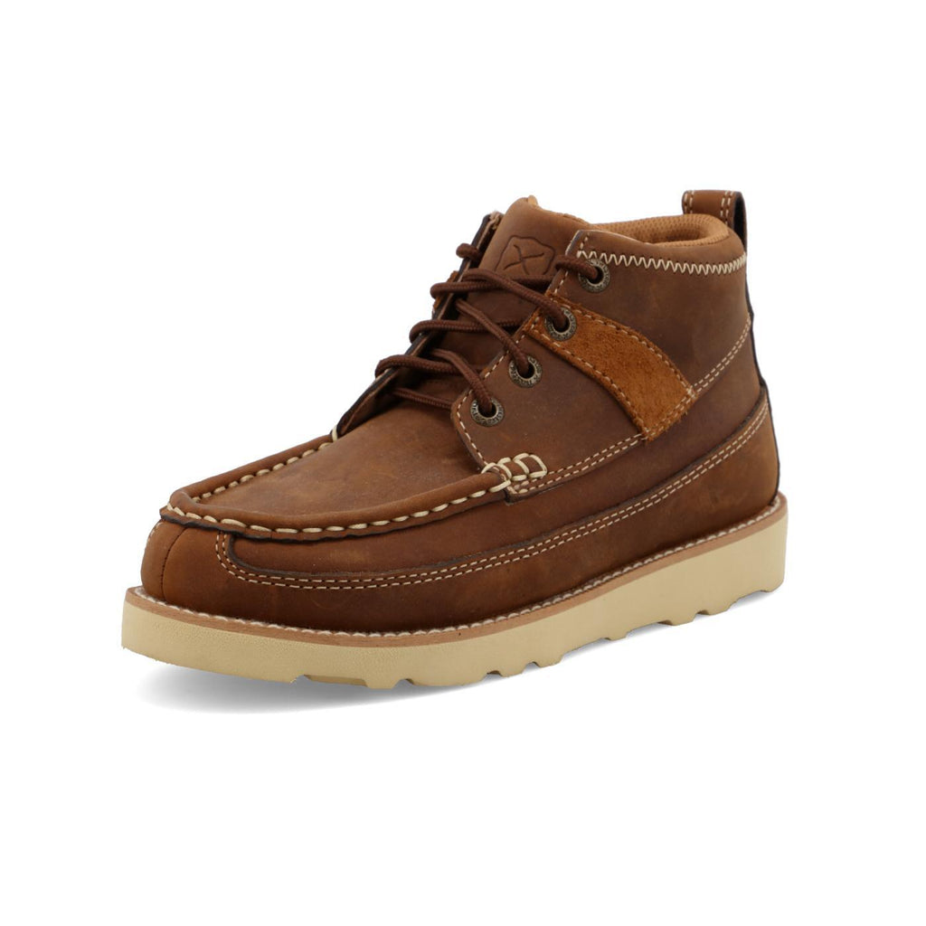 YOUTH TWISTED X SHOES/OILED SADDLE - YCA0001