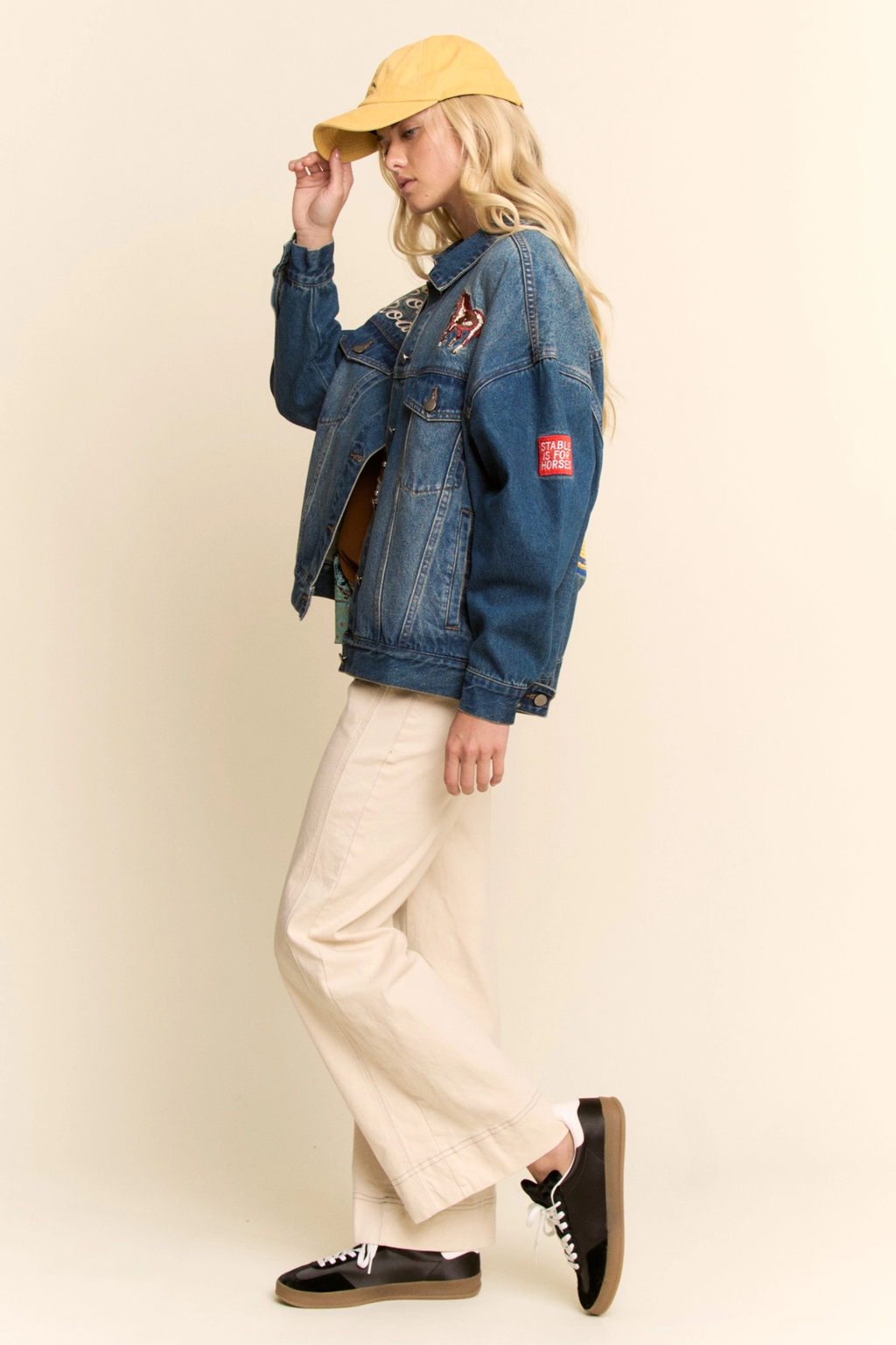West Coast Rodeo Embroidered Denim Jacket - Dark Denim