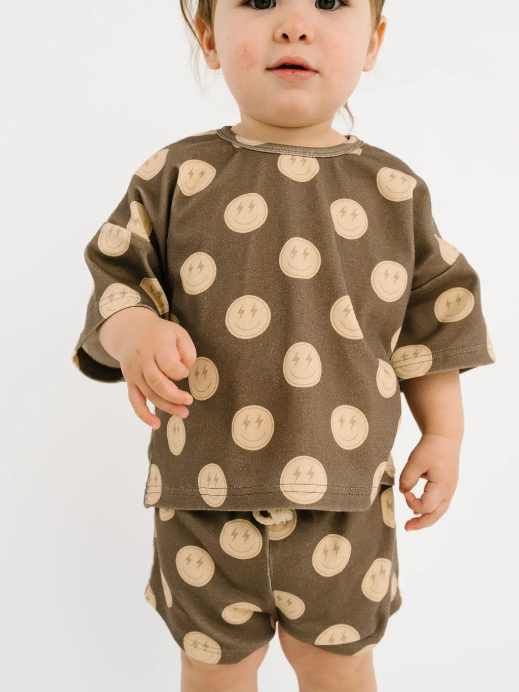 Neutral Smileys Slouchy Set