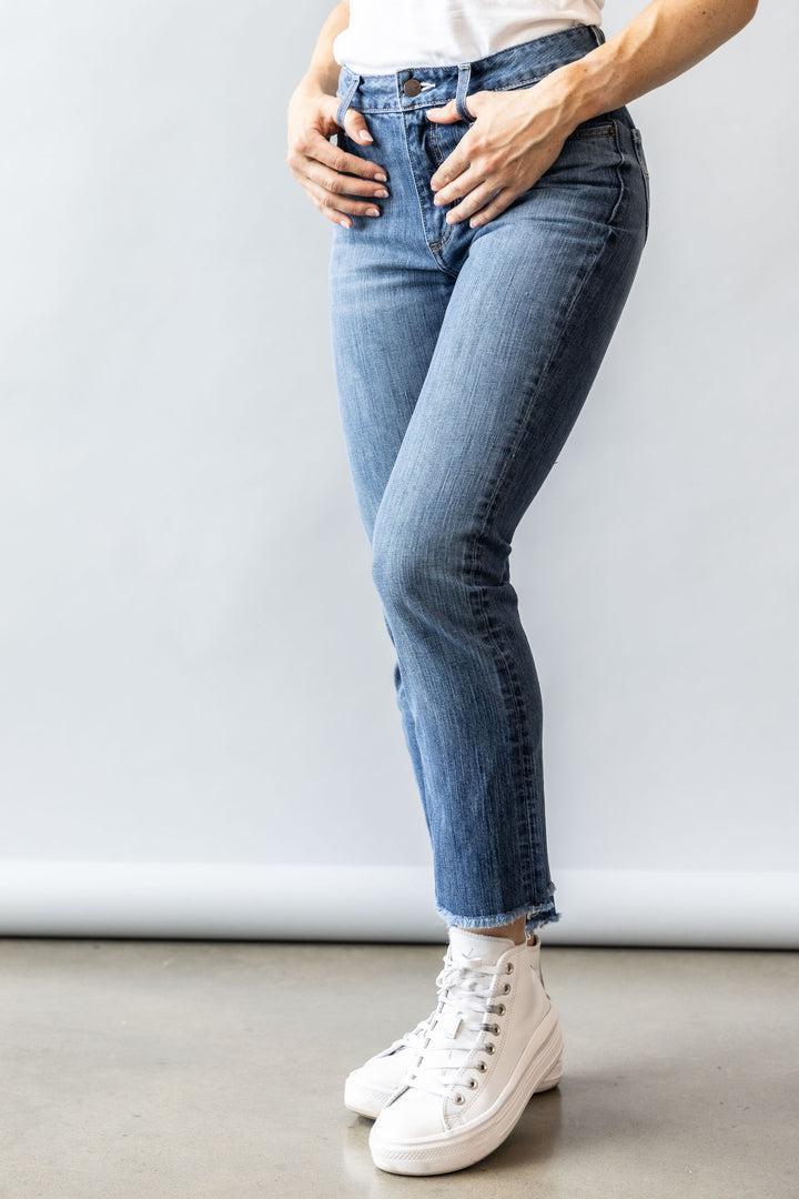 Women's Kimes Monica Cropped Jeans - Mid Wash