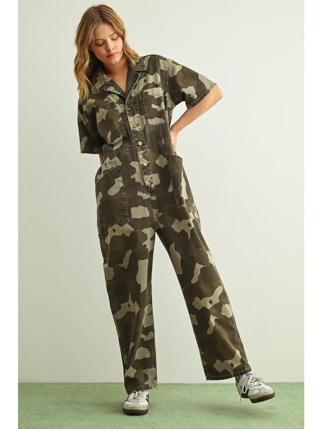 Camouflage Utility Jumpsuit