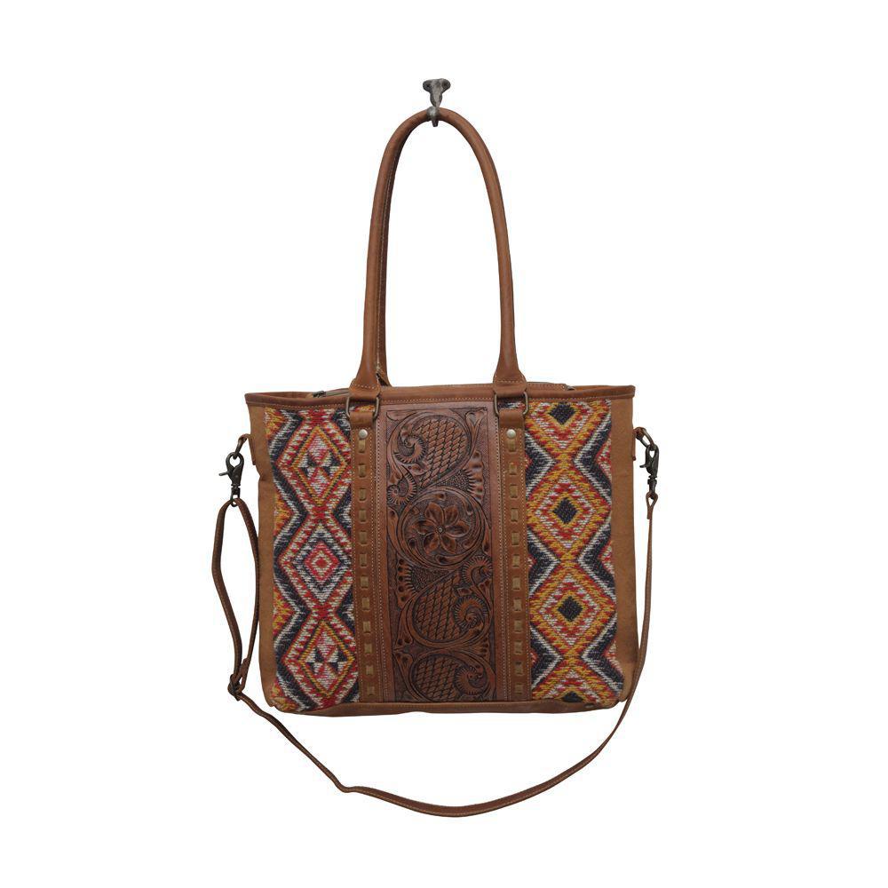 Scarlett Hand-Tooled Bag S-5644