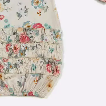 Vintage Floral Baby Gown