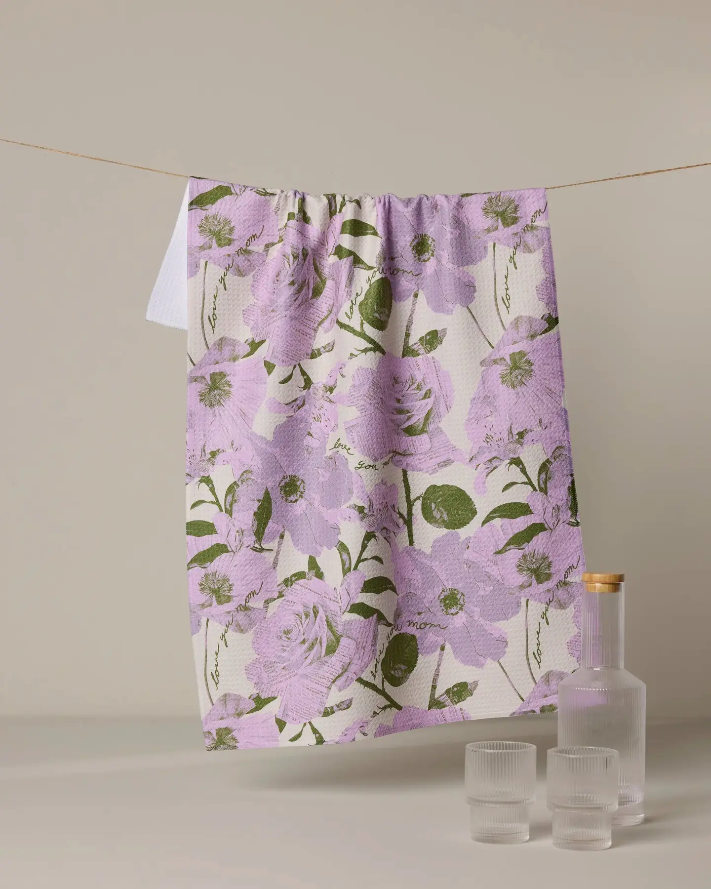Love U Forever Tea Towel