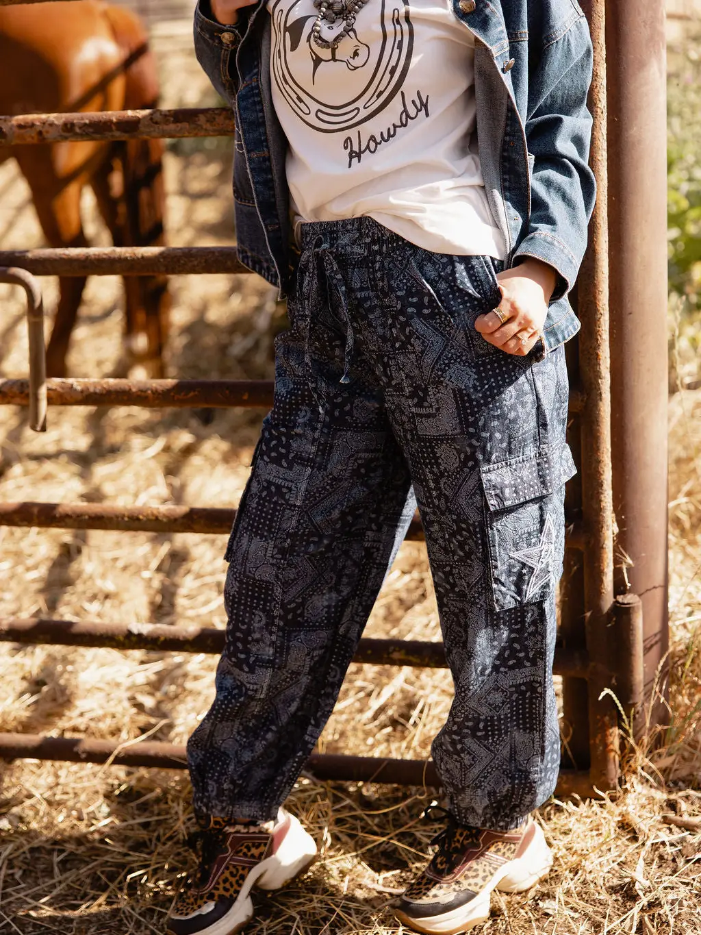 Star Spangled Bandana Pant