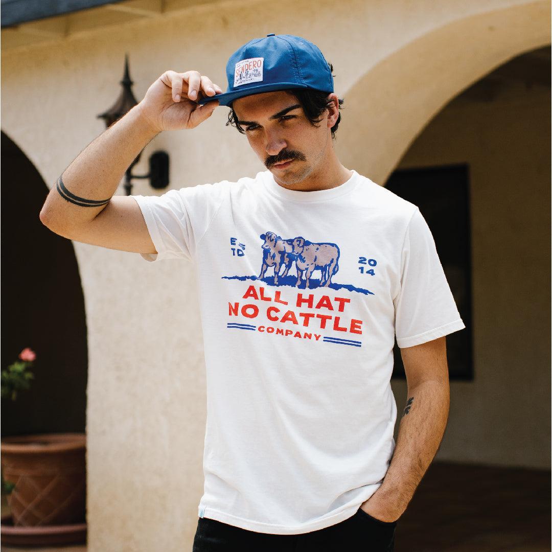 Sendero Provisions Company All Hat No Cattle T-Shirt - Vintage White