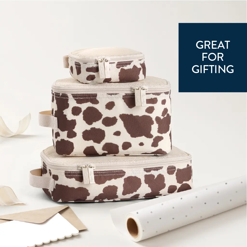 Cow Print Pack Like A Boss Packing Cubes