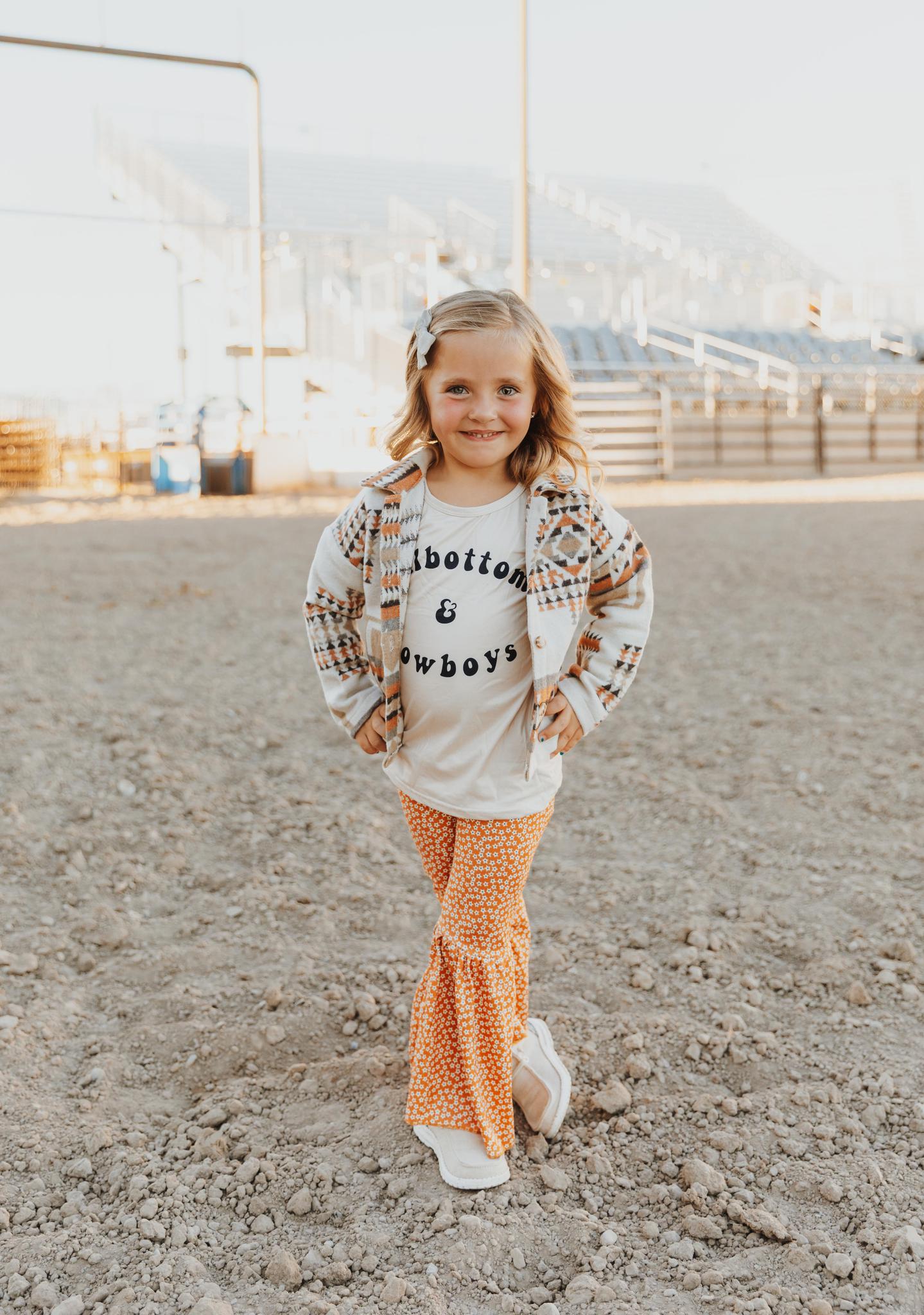 KIDS AZTEC PRINTED SHACKET - KHAKI