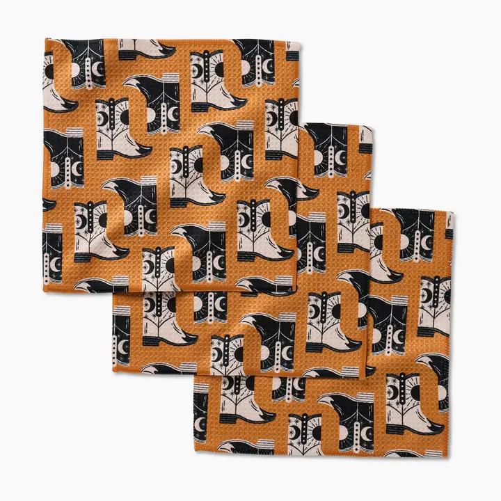 Cowboy Boots Dishcloth Set
