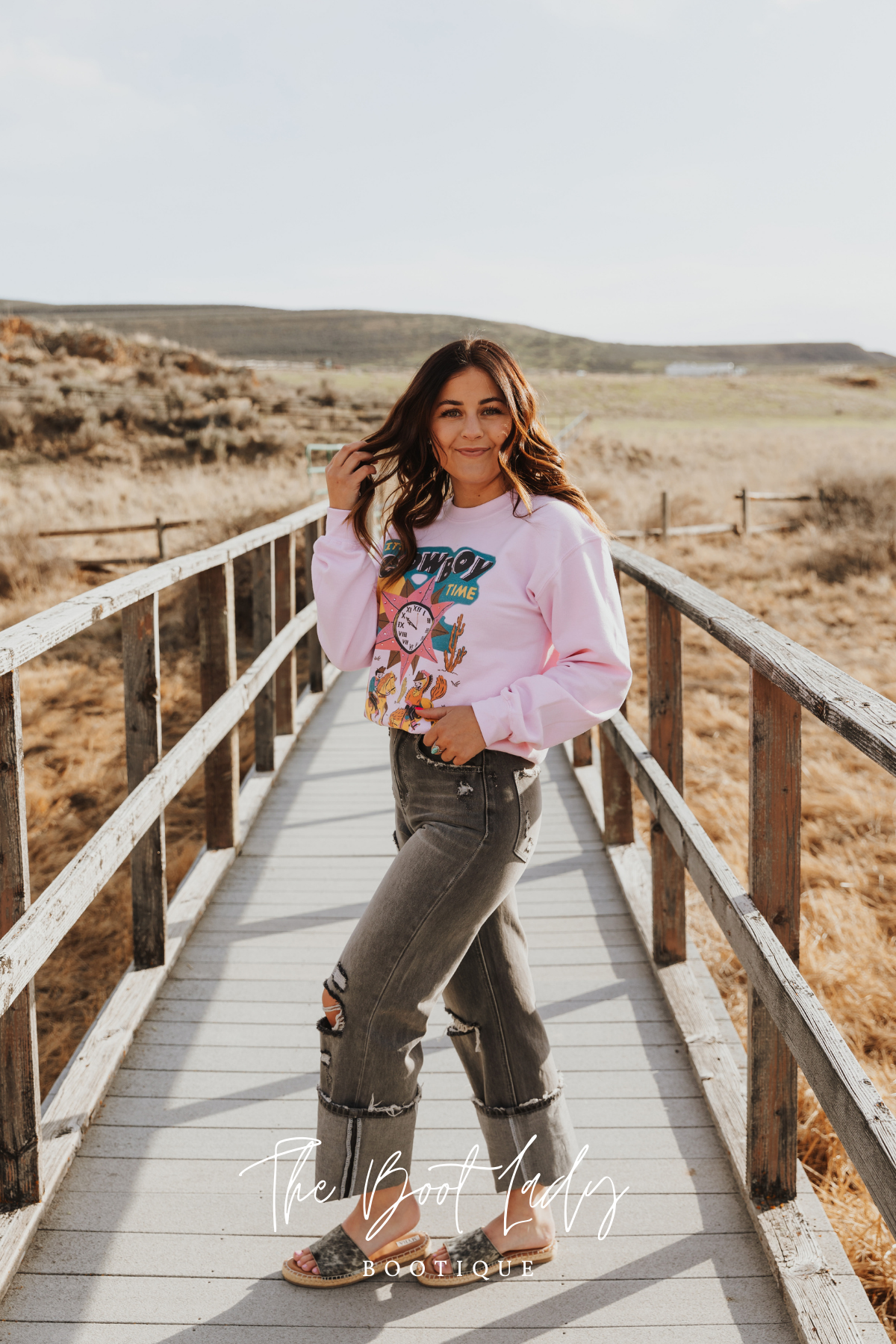 GINA Cowboy Time Sweatshirt