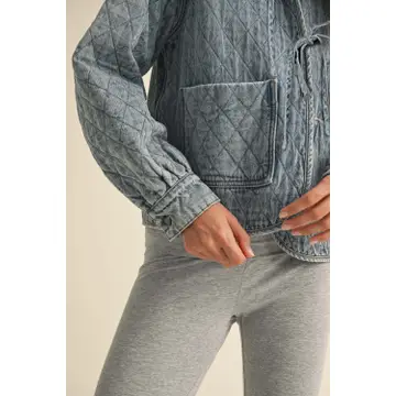Quilted Denim Jacket