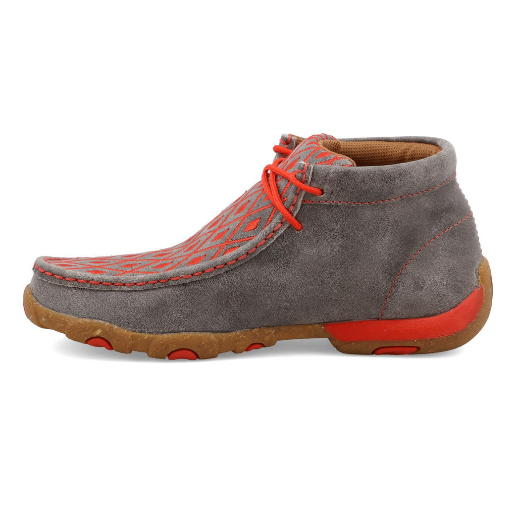Chukka Driving Moc - Grey & Grenadine  - WDM0147