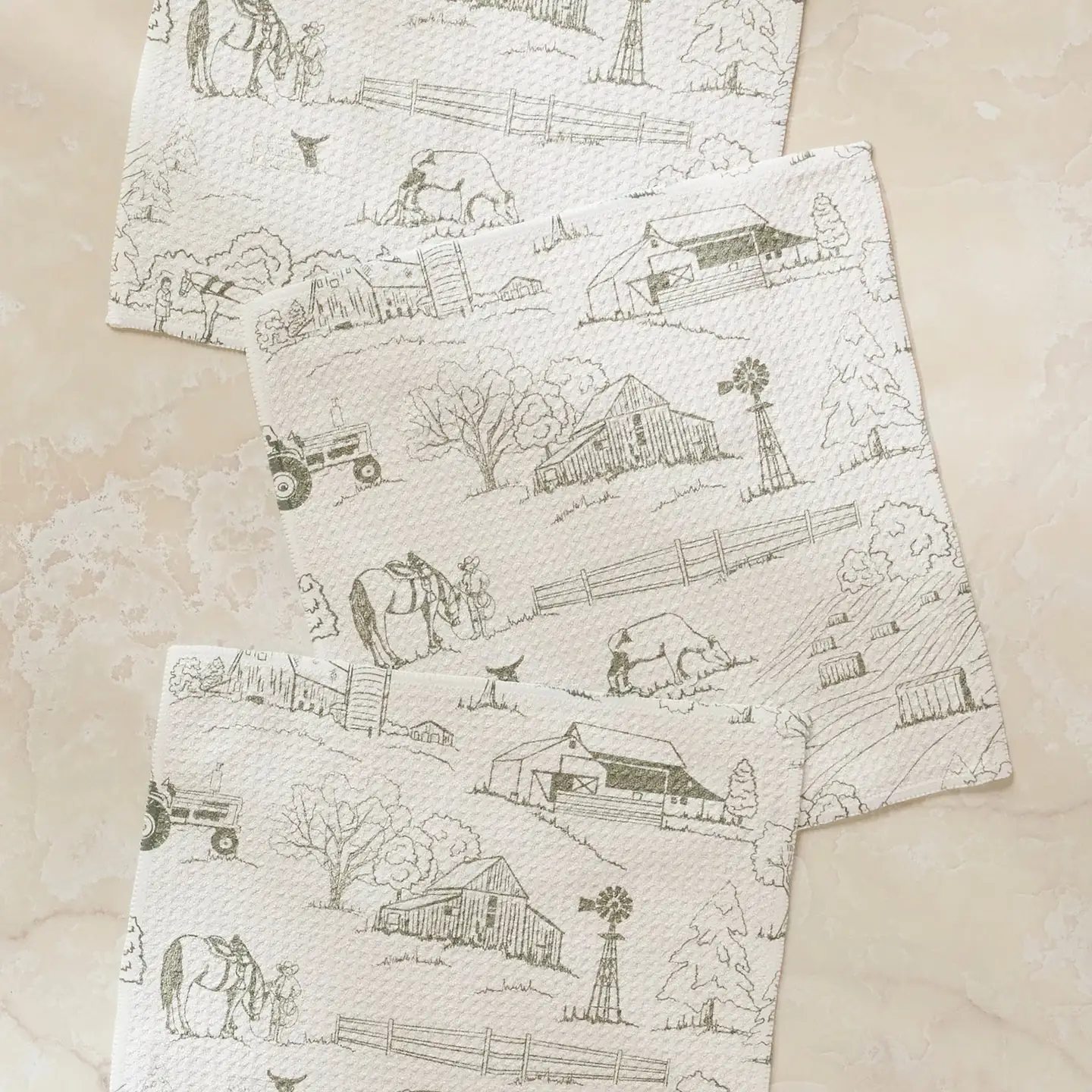 Farmyard Dishcloth Set