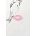 Pink Kiss Embroidered Patch