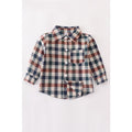 FOREST PLAID POCKET BOY SHIRT