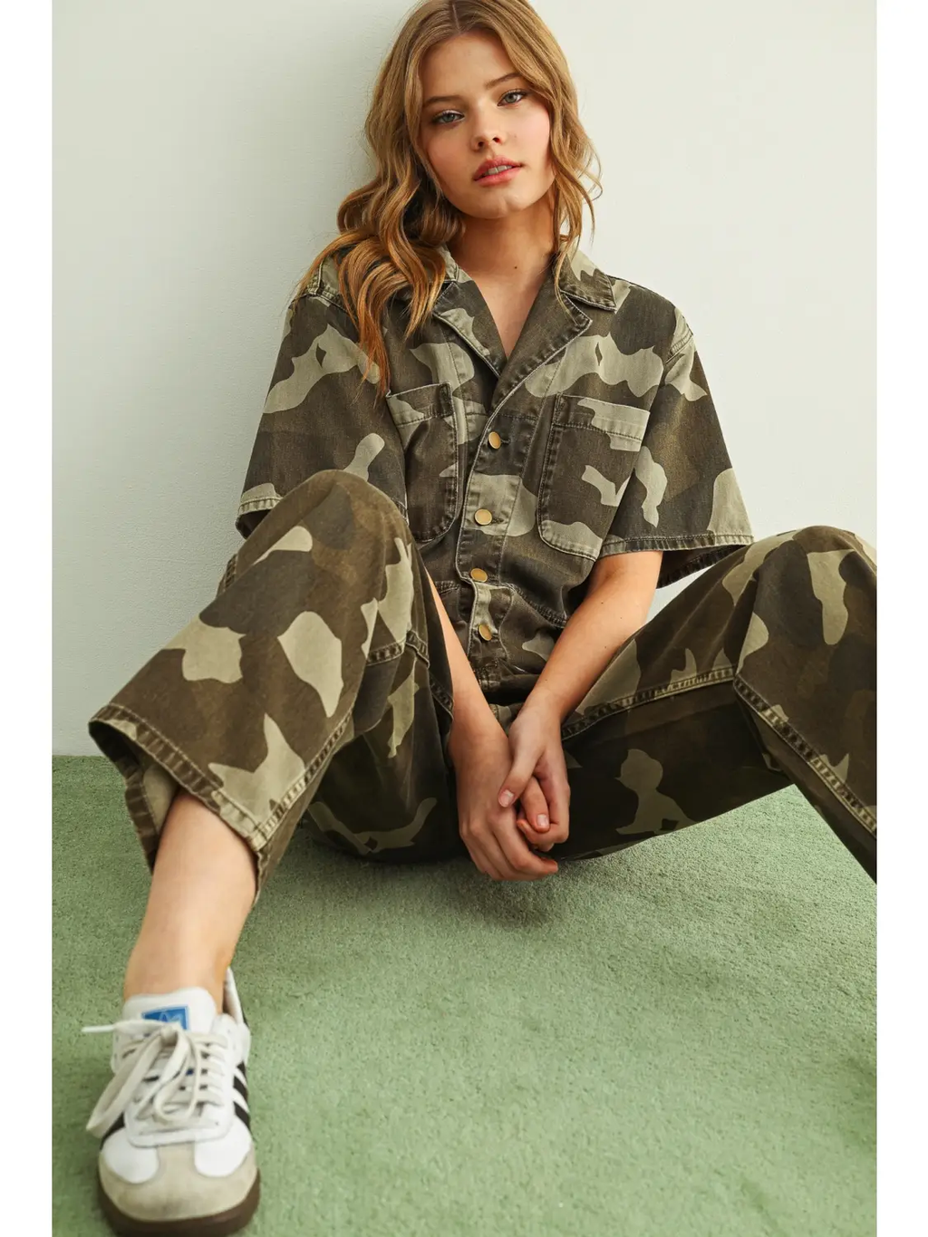 Camouflage Utility Jumpsuit