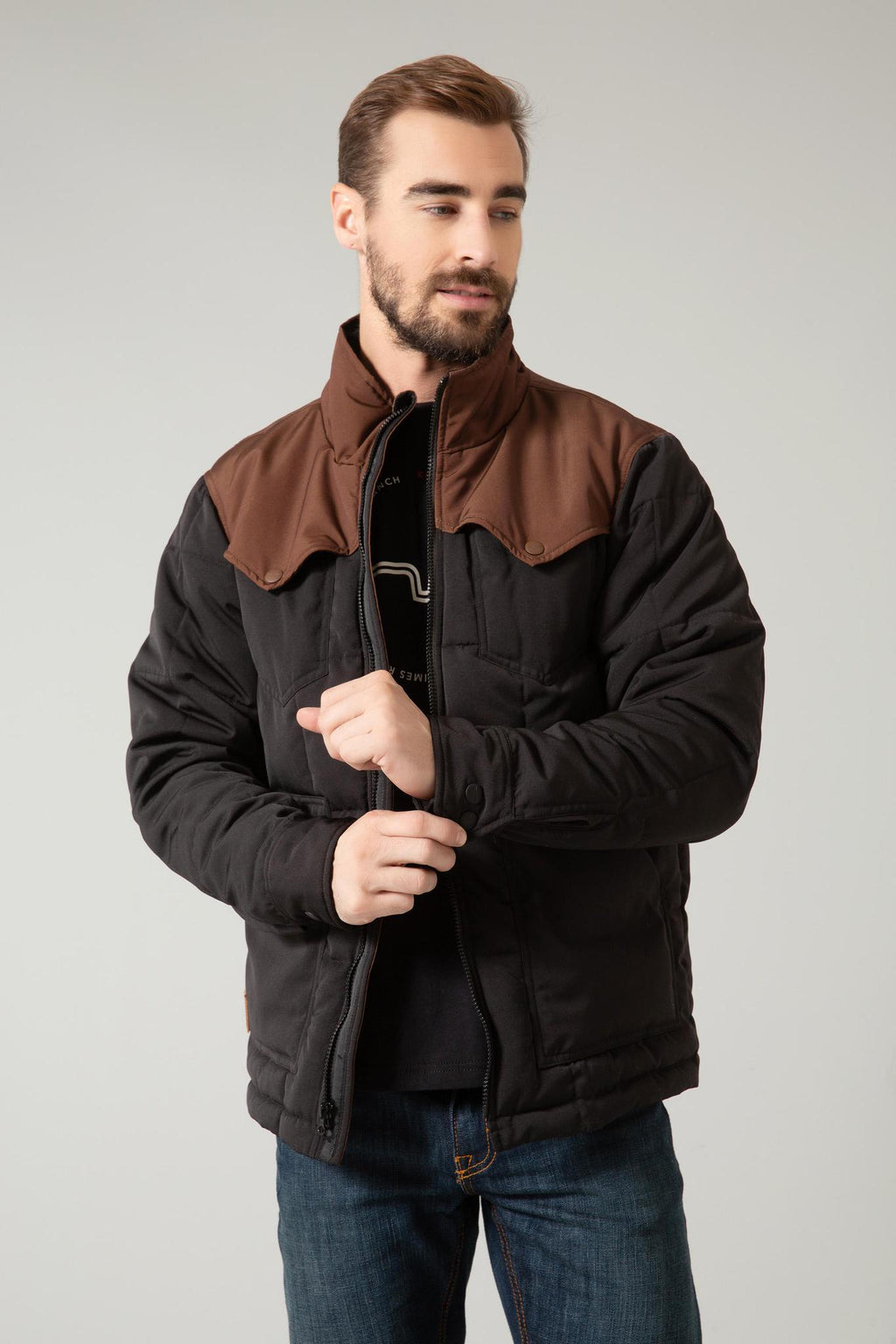 Kimes Men's Colt Jacket - Black/Brown