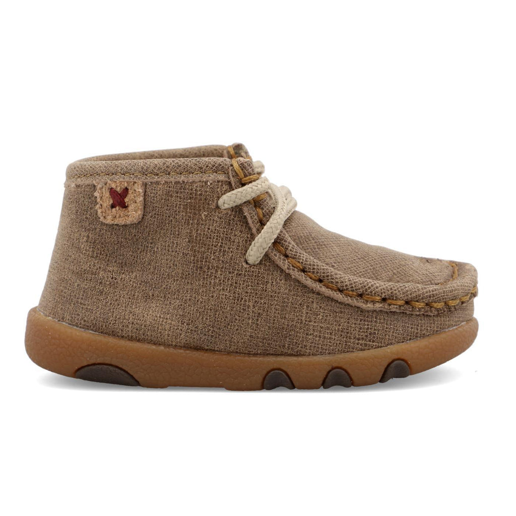 INFANT DRIVING MOCCASINS - DUSTY TAN/BOMBER ICA0005