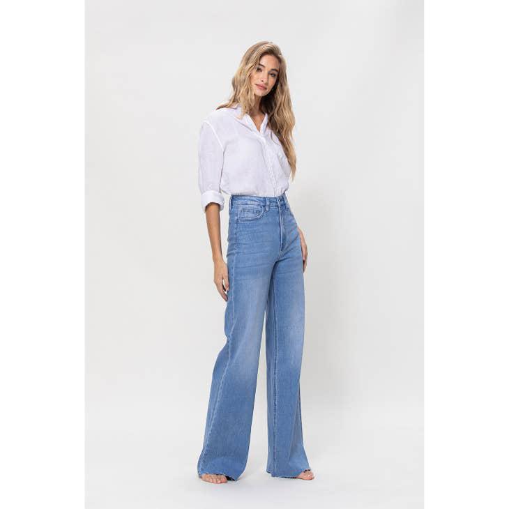 SUPER HIGH RISE WIDE LEG JEAN - WORK SONG