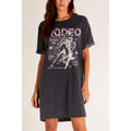 RODEO FLYER GRAPHIC DRESS - MINERAL WASH BLACK