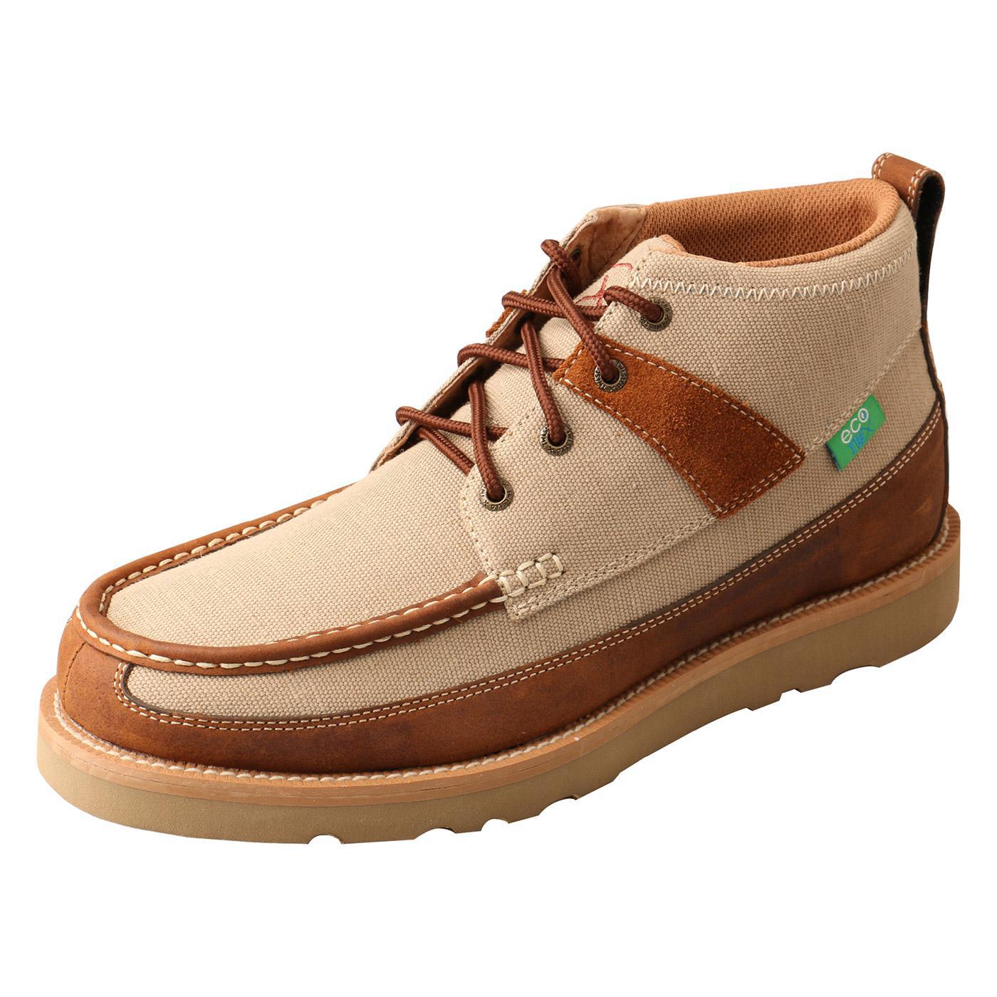MENS WEDGE SOLE BOOT -KHAKI/OILED SADDLE MCA0031