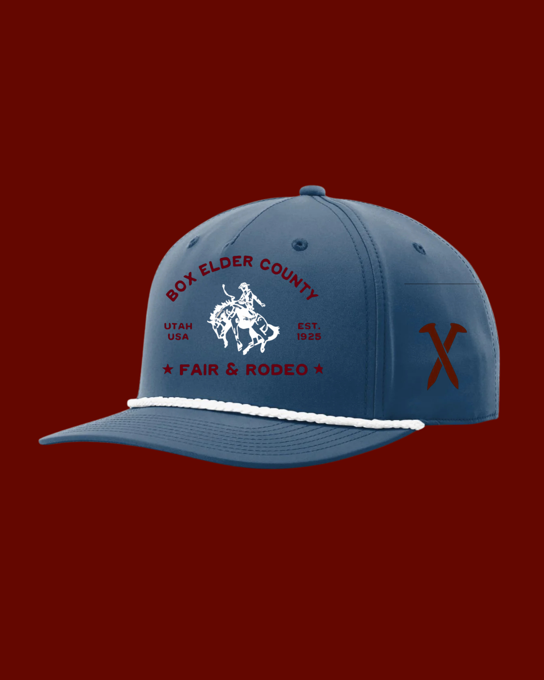 Exclusive Box Elder County Fair & Rodeo Centennial Hat Light Blue