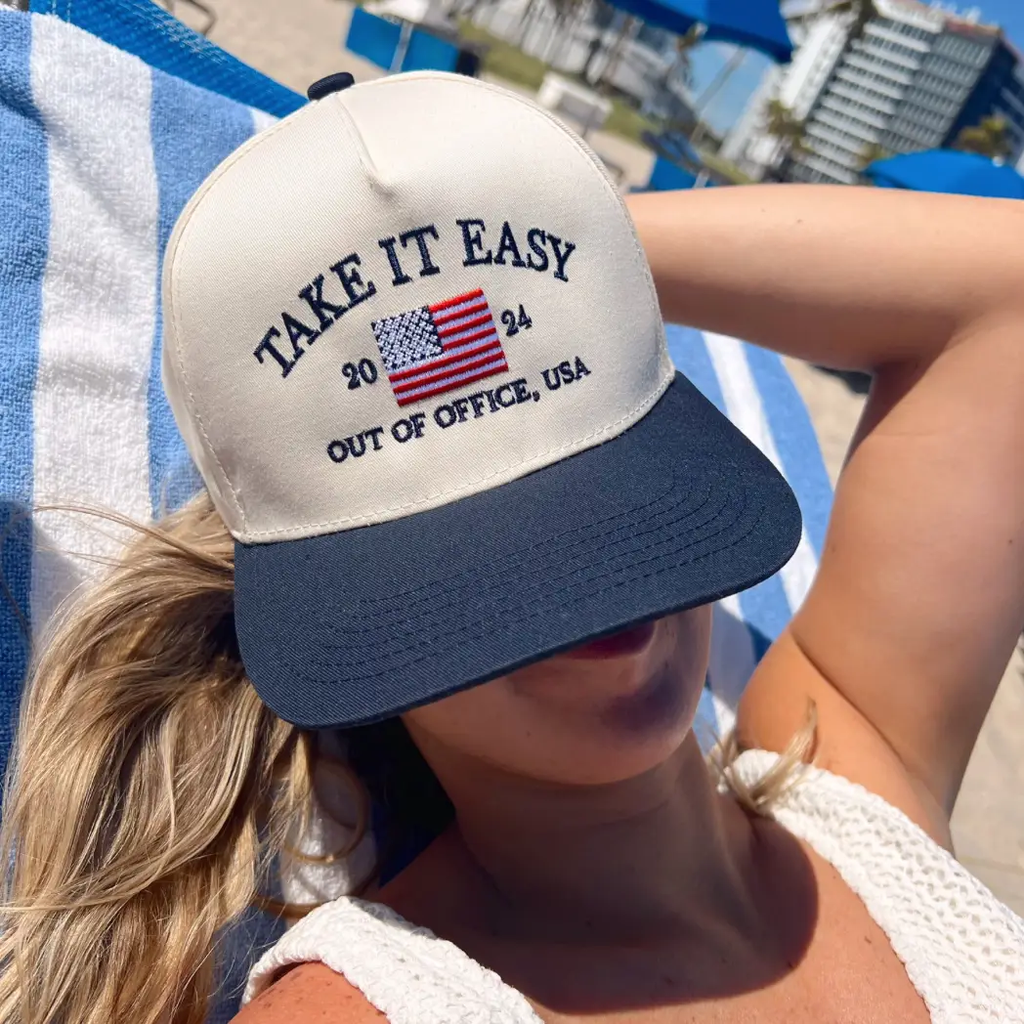 Take It Easy Vintage Trucker Hat