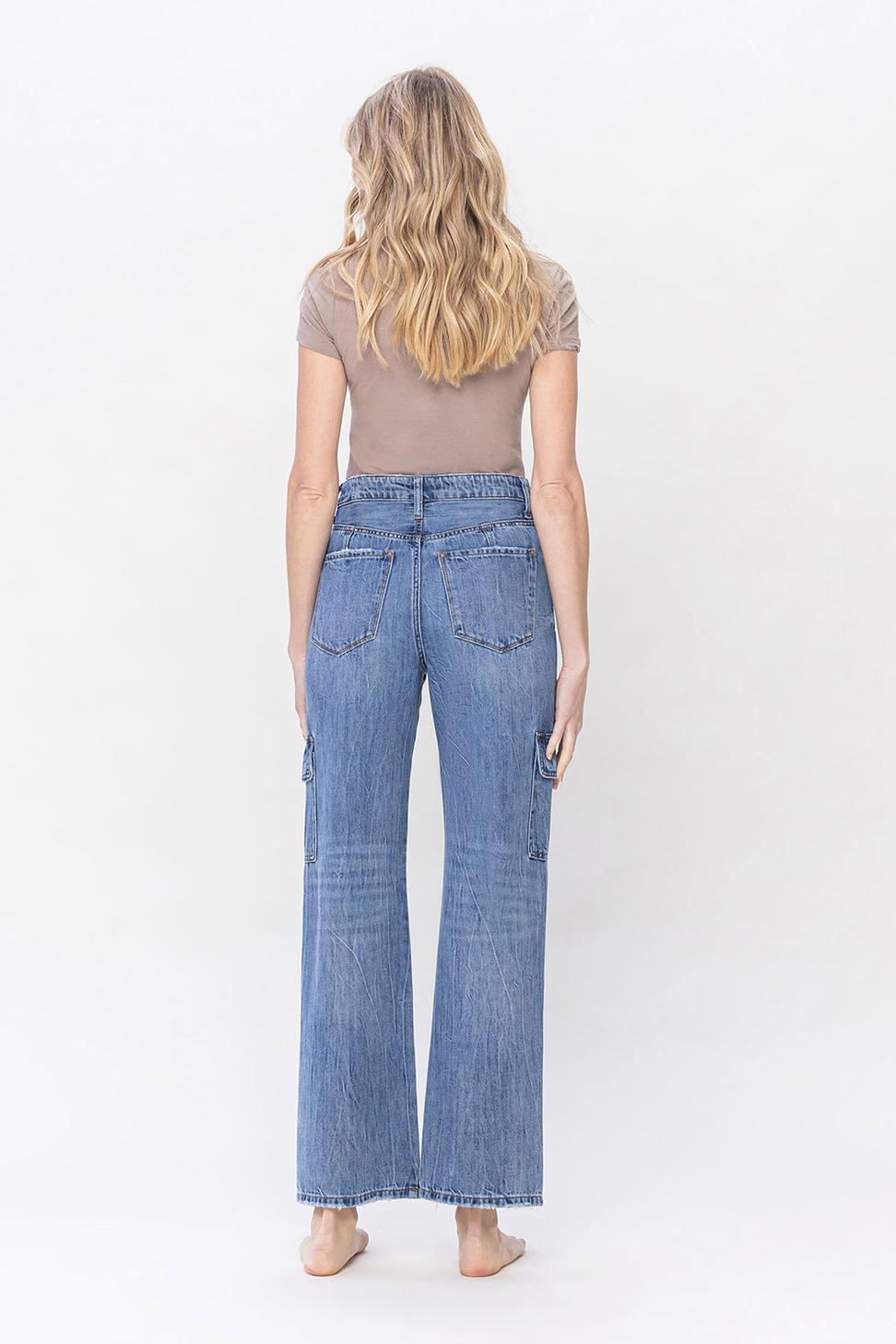HIGH RISE DAD CARGO PANT - CHARM