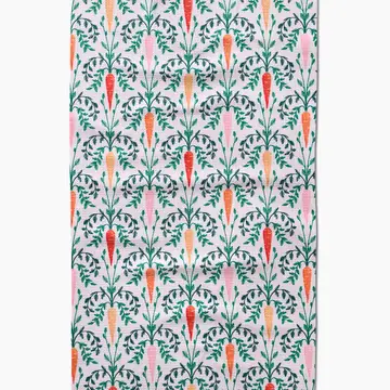 Carrot Damask Tea Towel