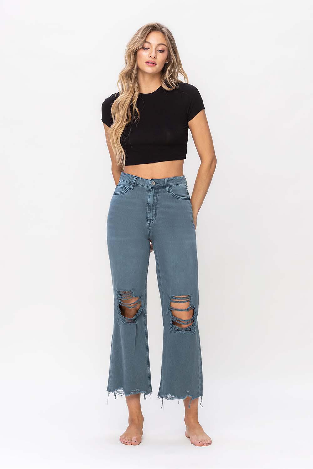 90'S VINTAGE CROP FLARE - BALSAM
