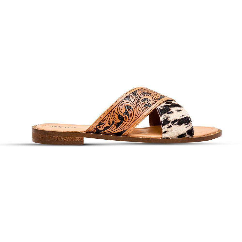 Chappy Western Hand-Tooled Sandals - S-6914
