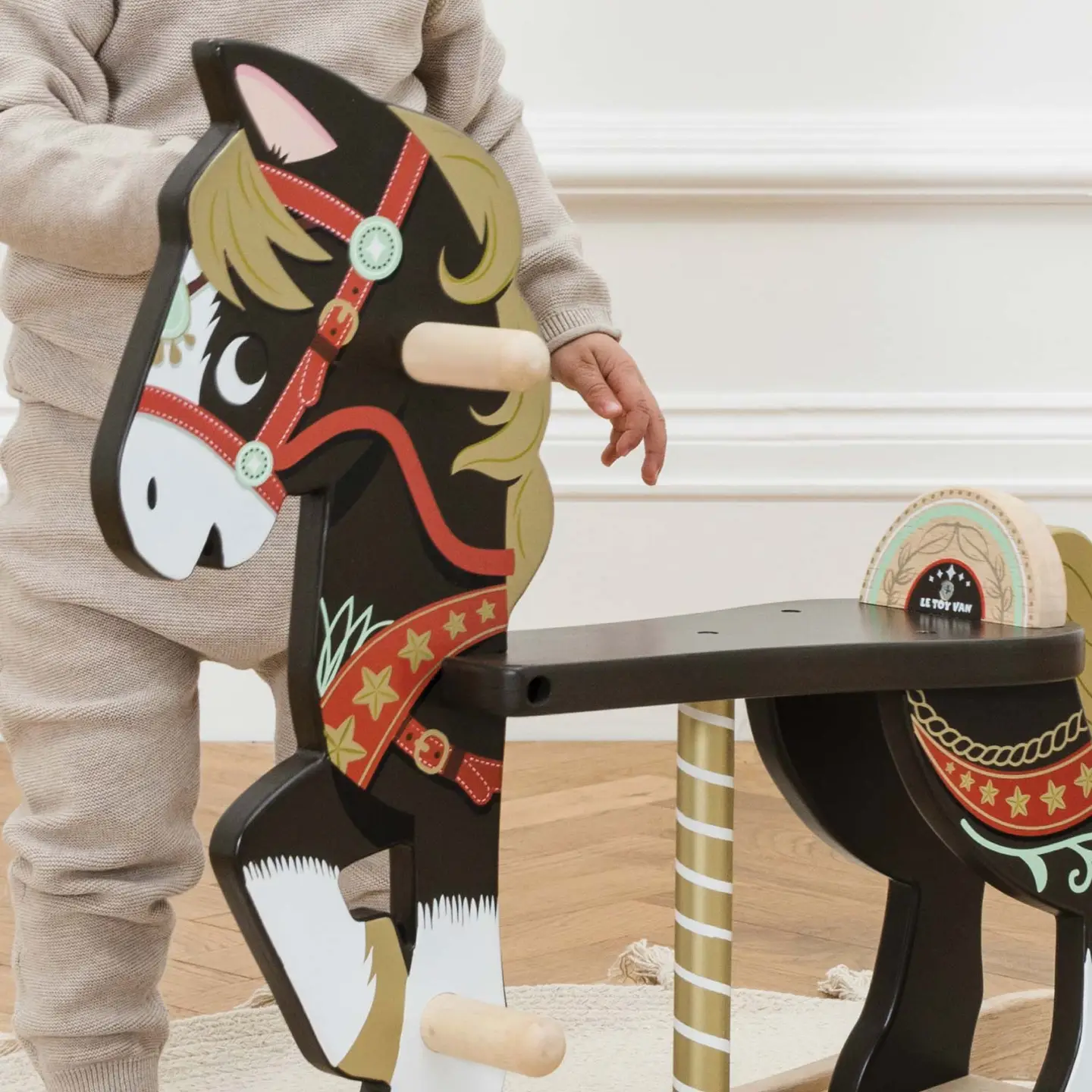 Classic Wooden Rocking Horse